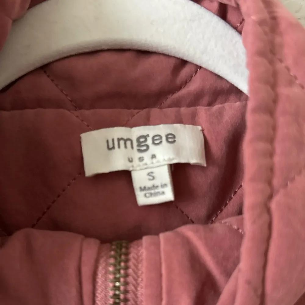 Umgee Mauve Pink Quilted Vest Classic Diamond Pattern - Image 3