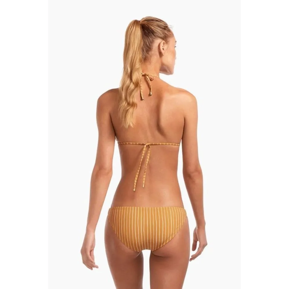 💕💕 Bikini Set Gia Triangle Top + Luciana Bottom Dorada Stripe 8 M NWT - Image 11