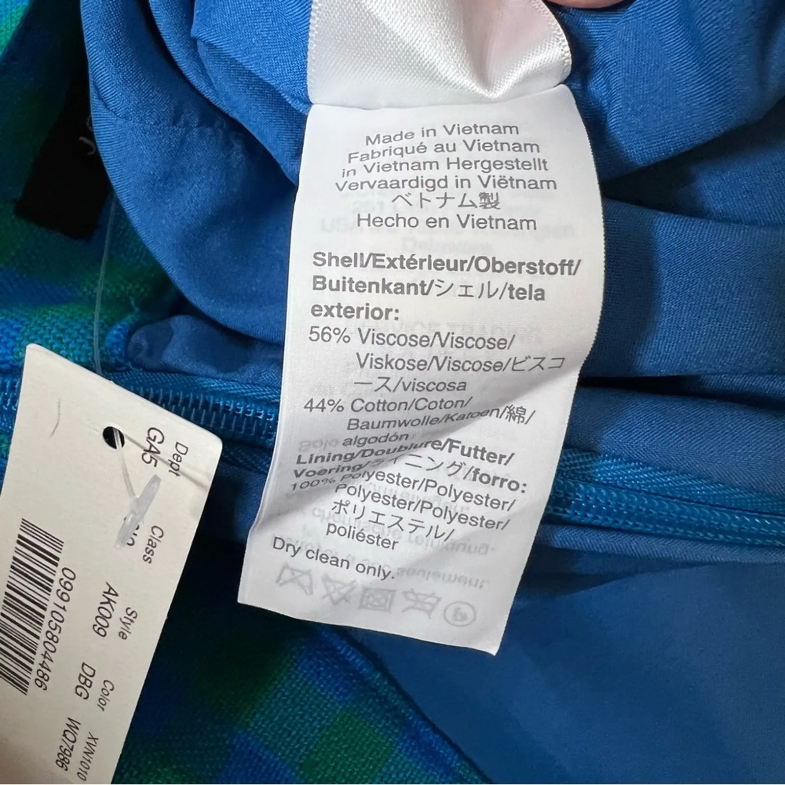 NWT J. Crew Front flap pocket skirt in colorful gingham blue green sz 8 - Image 6