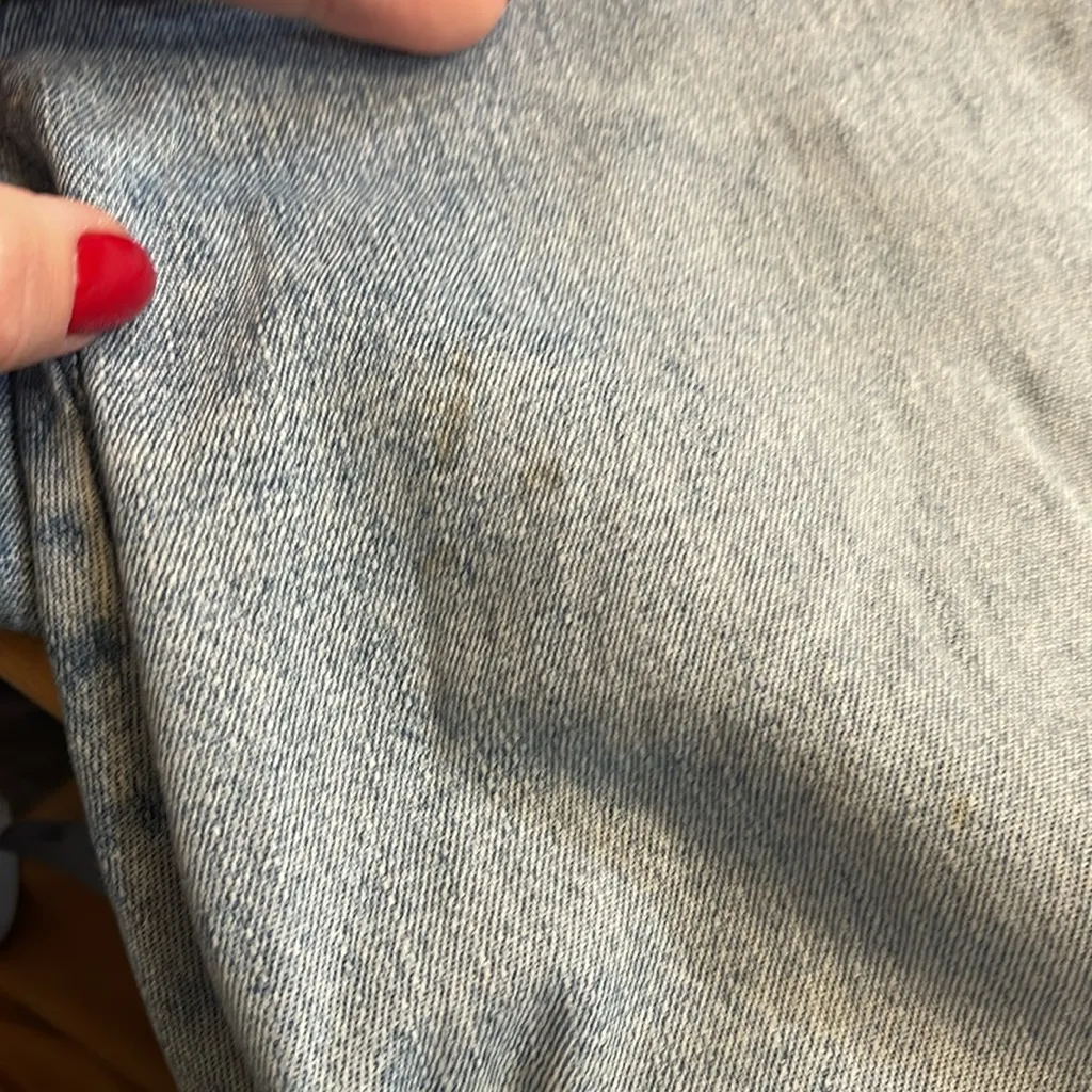 Cache Vintage Low Rise Distressed Flared Jeans - Image 5