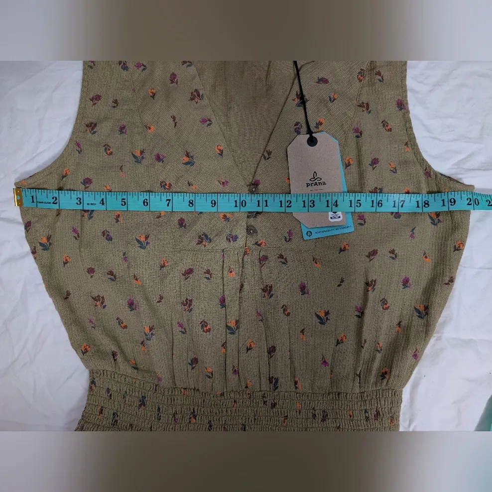 NWT PrAna California Dreaming Maxi Dress Women's Small Sweet Grass Meadow - Image 6
