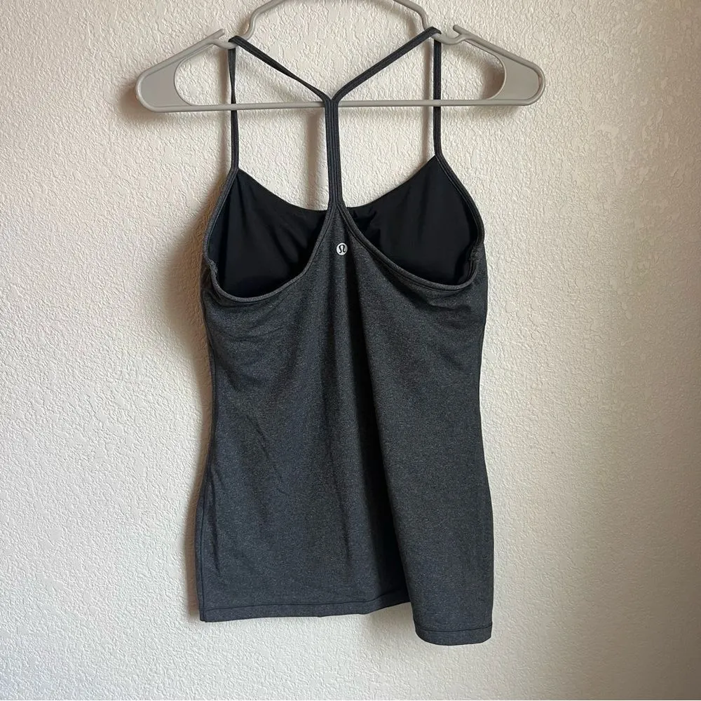 Lululemon  Power Pose Tank *Light Support For A/B Cup
Heathered Black - Image 8