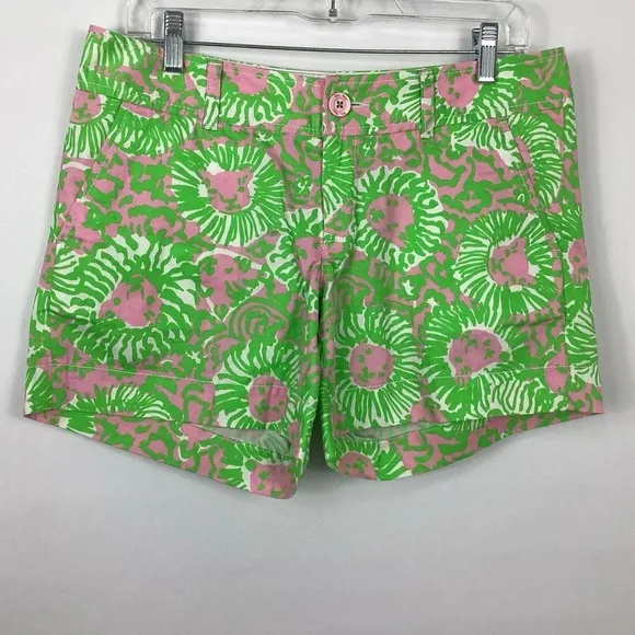 Lilly Pulitzer Sunnyside Lion Print Callahan Short Size 6 - Image 2