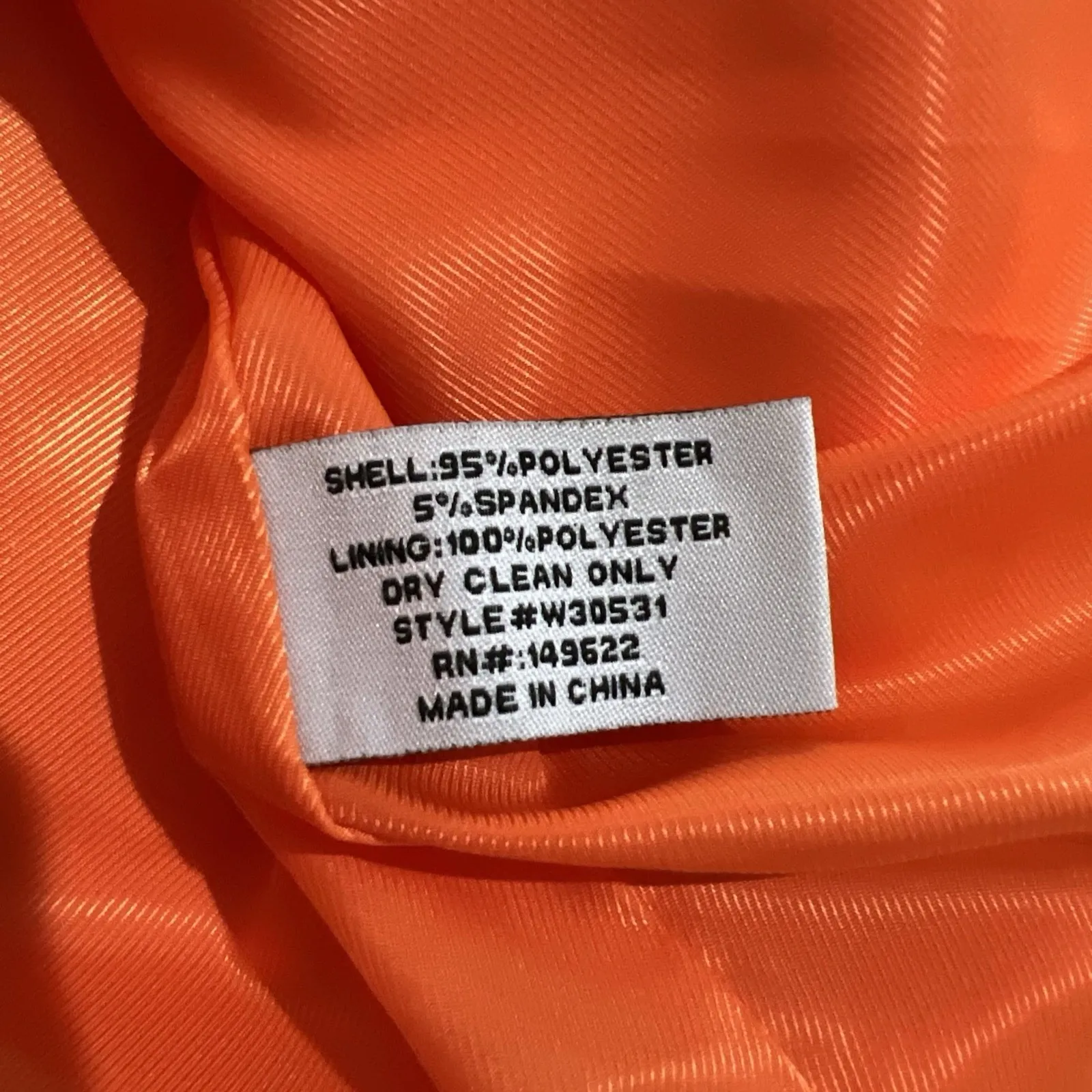 Walter Baker Women's Orange 2 Button Blazer Vibrant Modern Fall‎ - Image 9