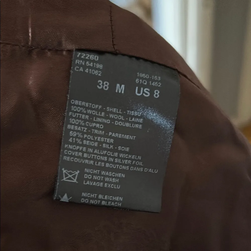 Sonia Bogner Women's Tan Peacoat Size 8 - Image 6