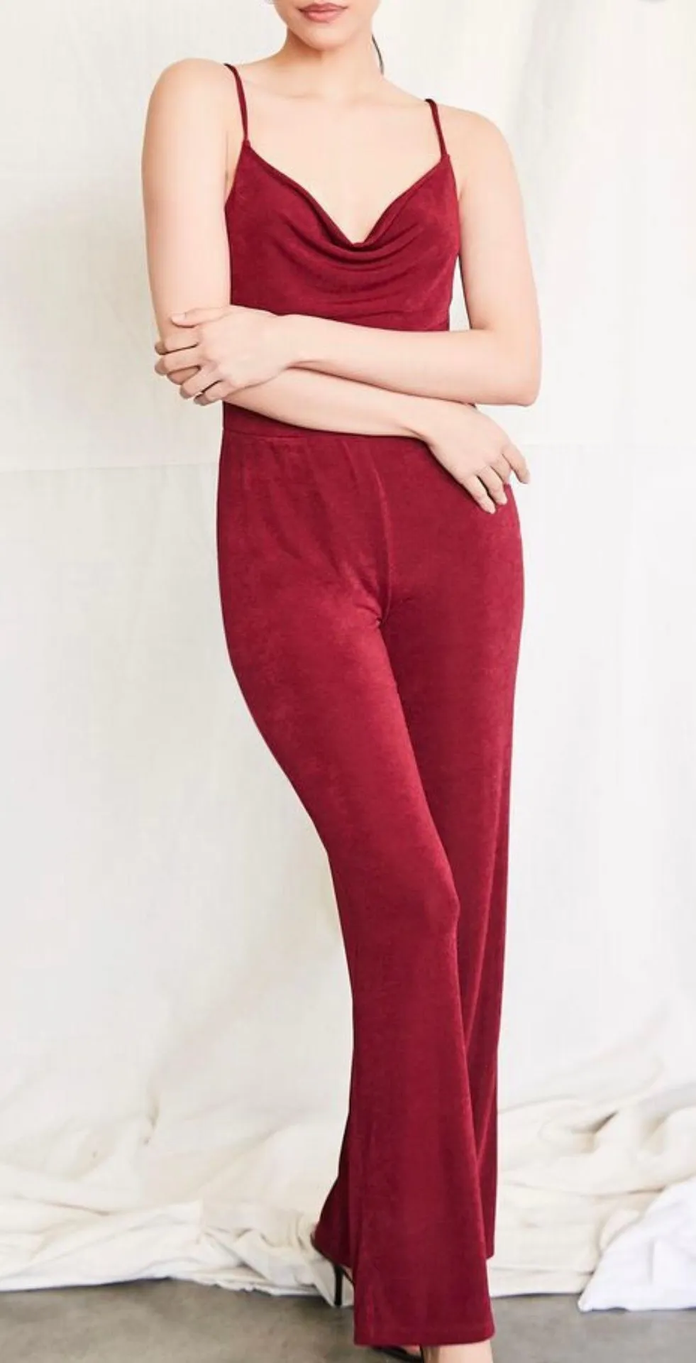 Cowl Neck Cami Jumpsuit - Image 4