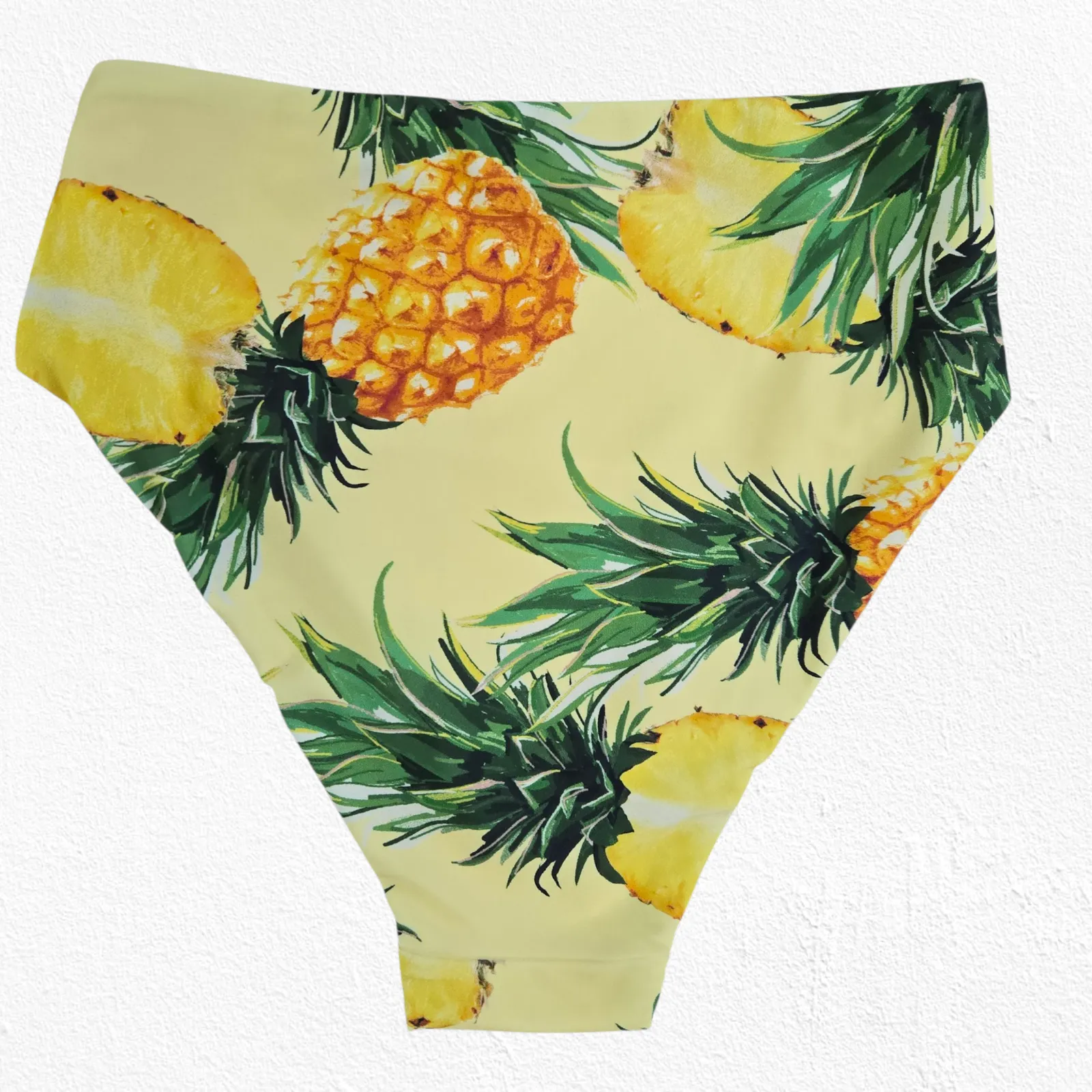 Anthropologie Pina Colada Pineapple High Waist Modest Bikini Bottoms Size XS - Image 6
