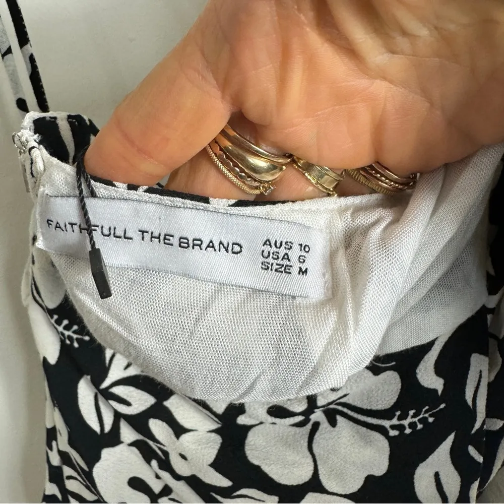 Faithfull the Brand floral Halter tie back mini dress - Image 8