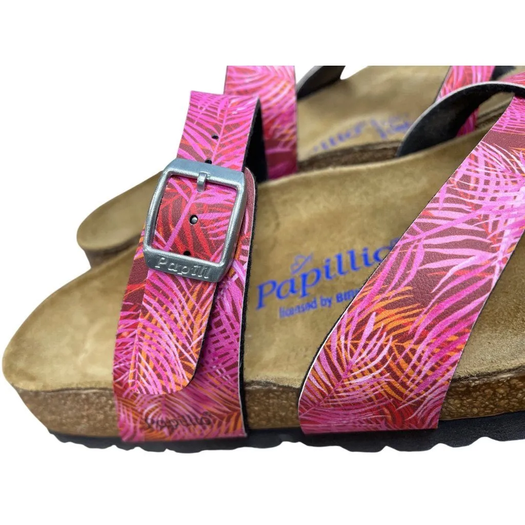 Birkenstock Papillio Womens Pink floral Sandals Size 38/8US - Image 11