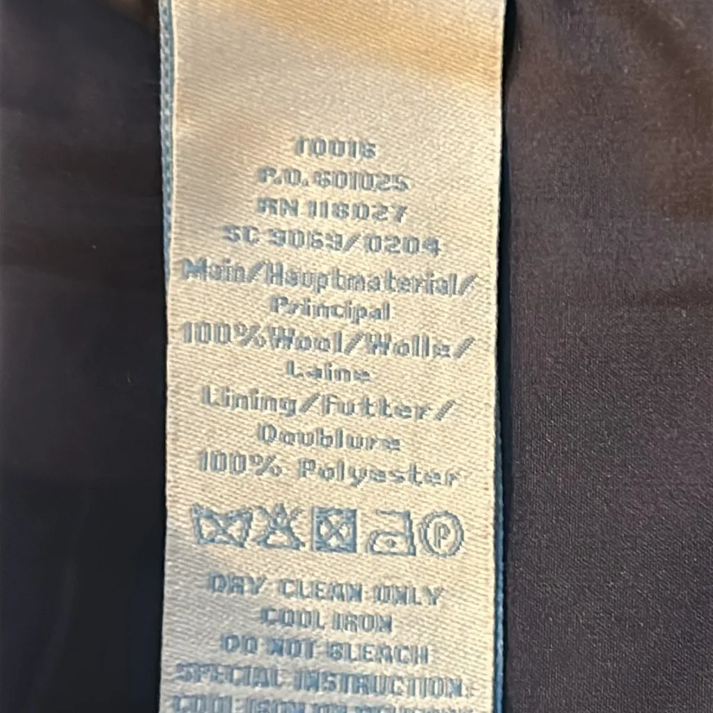 Boden British Tweed by Mallalieus Navy & Brown Wool Pencil Skirt Size 6R Blue - Image 7