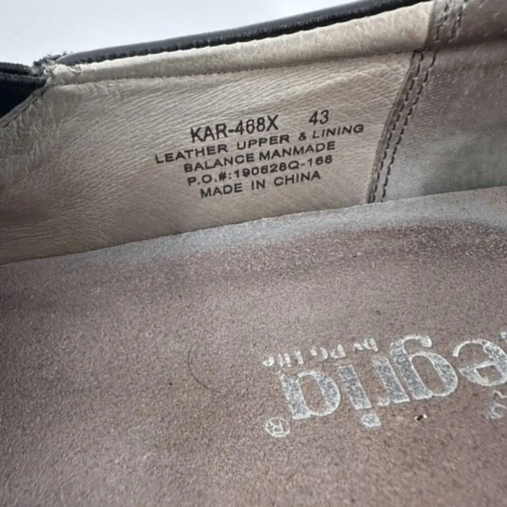 Alegria Women's Kar-468X Snakeskin Leather Oceanic Clog Shoes Black Blue Size 43 - Image 4