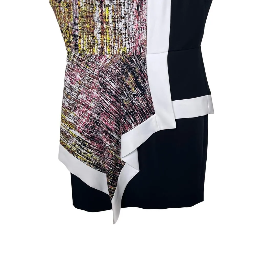 BCBGMaxAzria Alessandra Sleeveless Mini Dress Black/White Womens 2 - Image 5