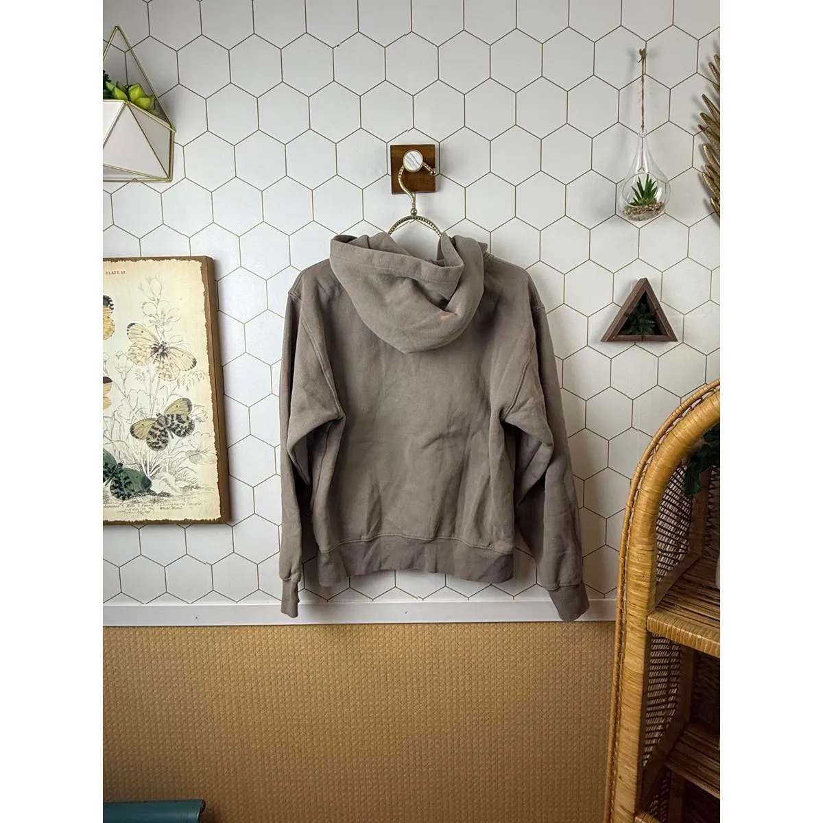 TNA Cozy Fleece Perfect Hoodie Heathered Light Oatmeal - Image 6