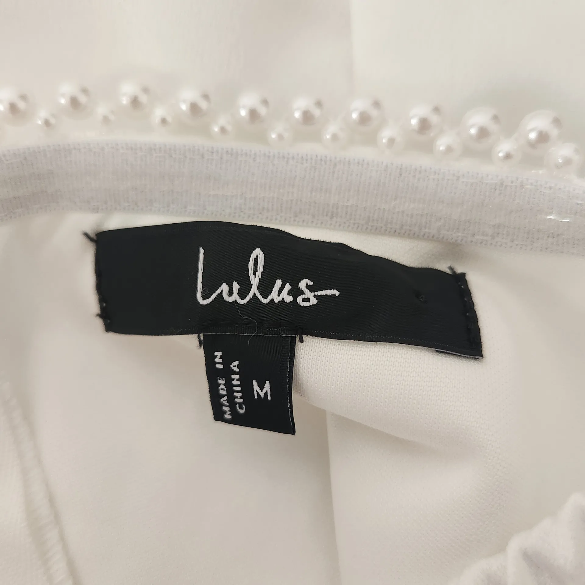 Lulus White Satin Mini Dress Size Medium Bridal Puffy Sleeve Cocktail Dress - Image 9