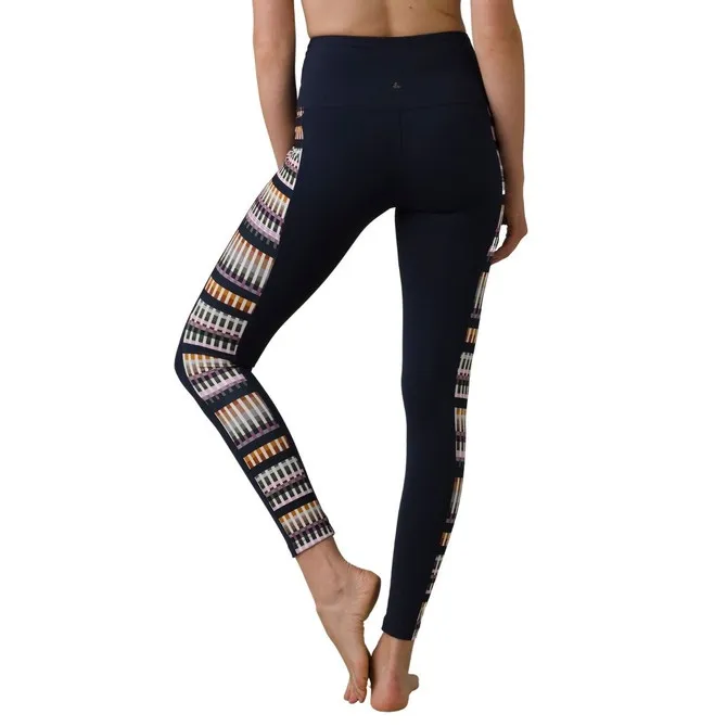 Prana Laye Nautical Tivoli Blue Yoga Tribal Side Pannel Leggings - Image 3