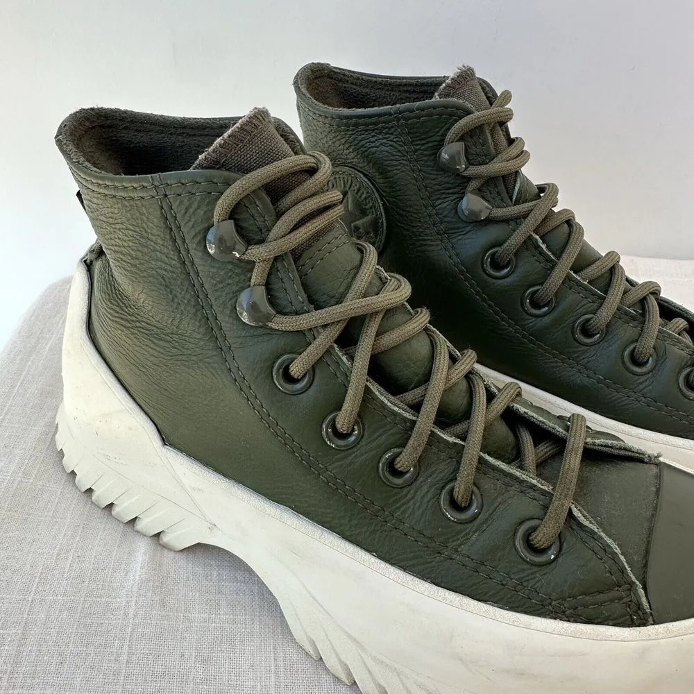 Converse CTAS Lugged‎ Winter 2.0 High Cargo Khaki Olive Women's Size 5.5 - Image 2