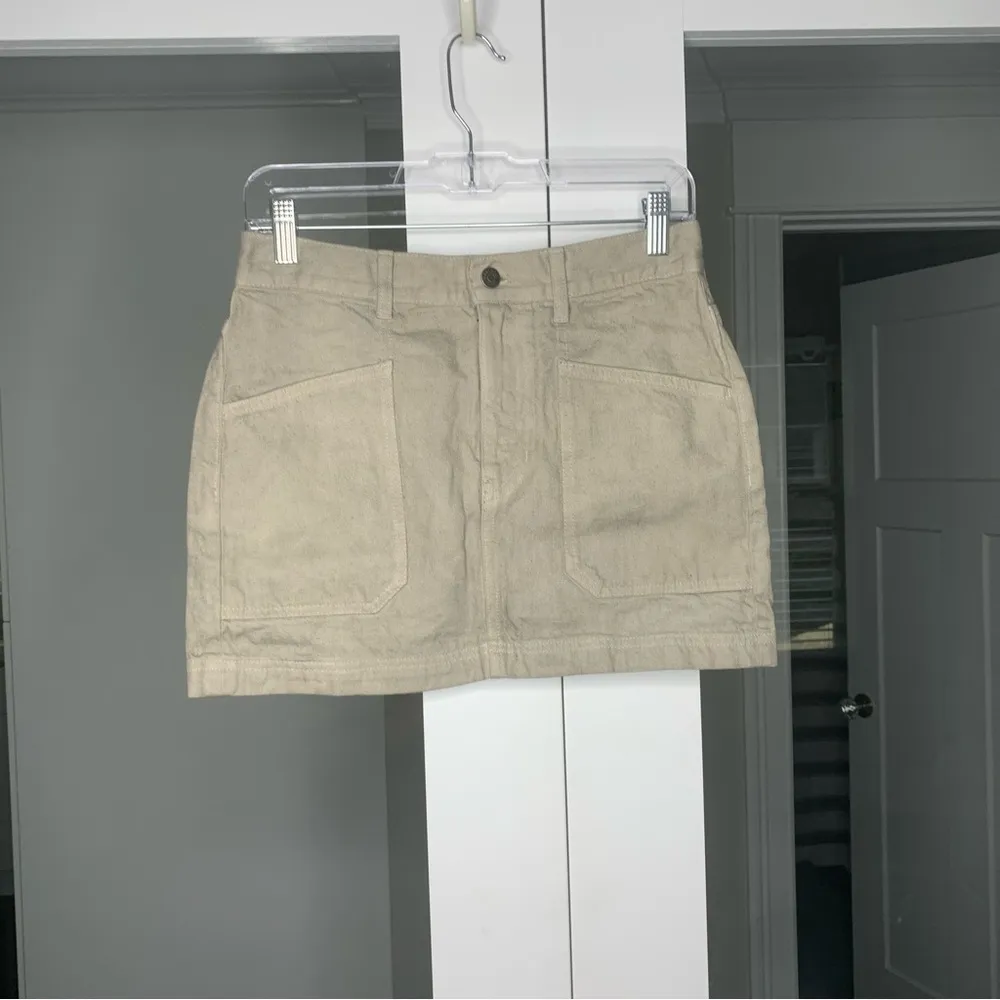 Madewell x MN Dye Studio Denim Patch-Pocket Micro Mini Skirt Distant Surplus - Image 2