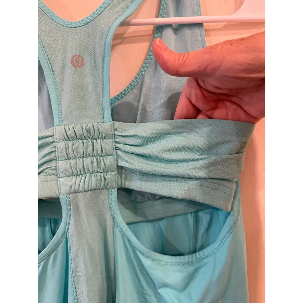 Lululemon Sleeveless Scoop Neck Racerback Angel Tank Top Blue Women's Size 6 - Image 5