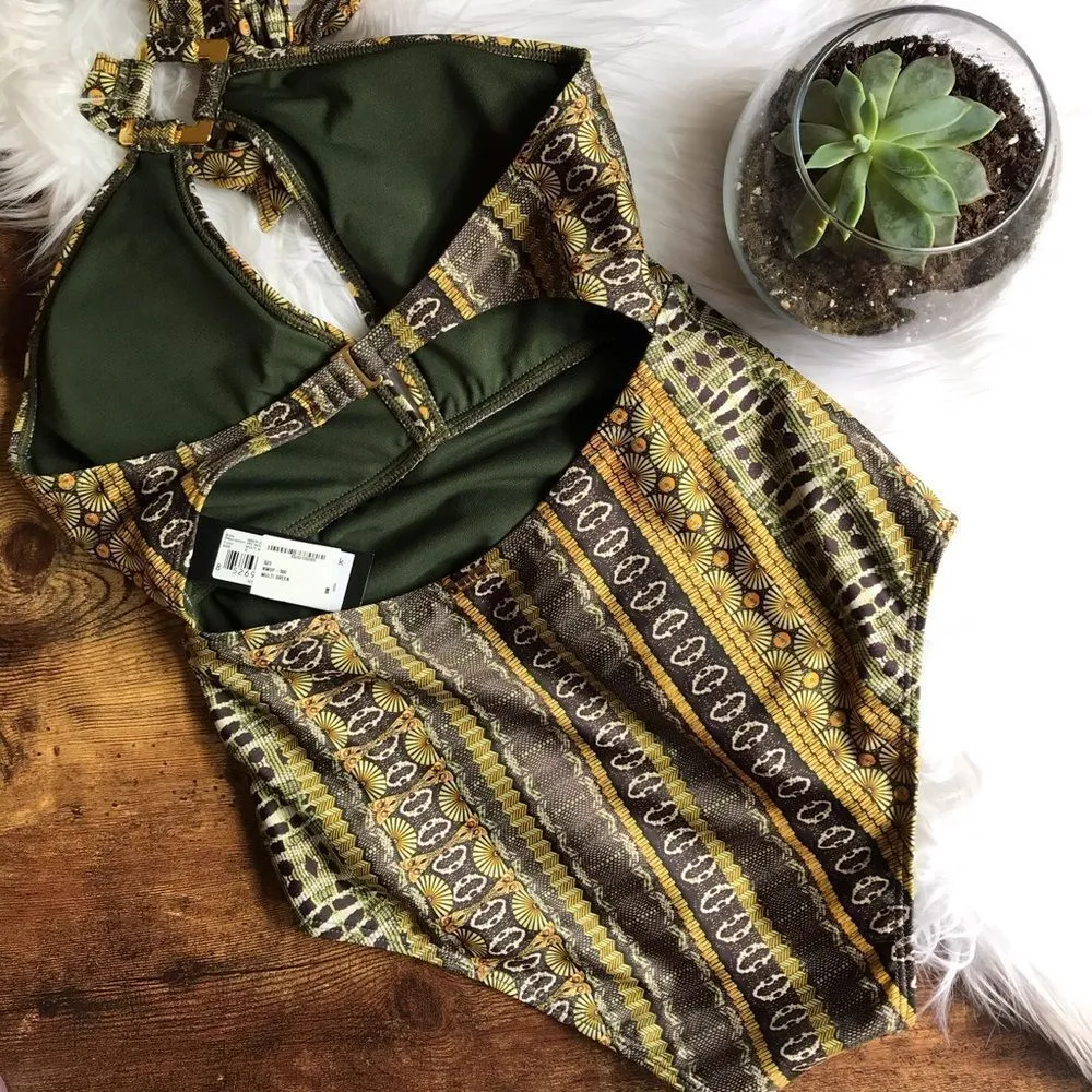 NWT Nicole Miller halter key hole one piece‎ - Image 8