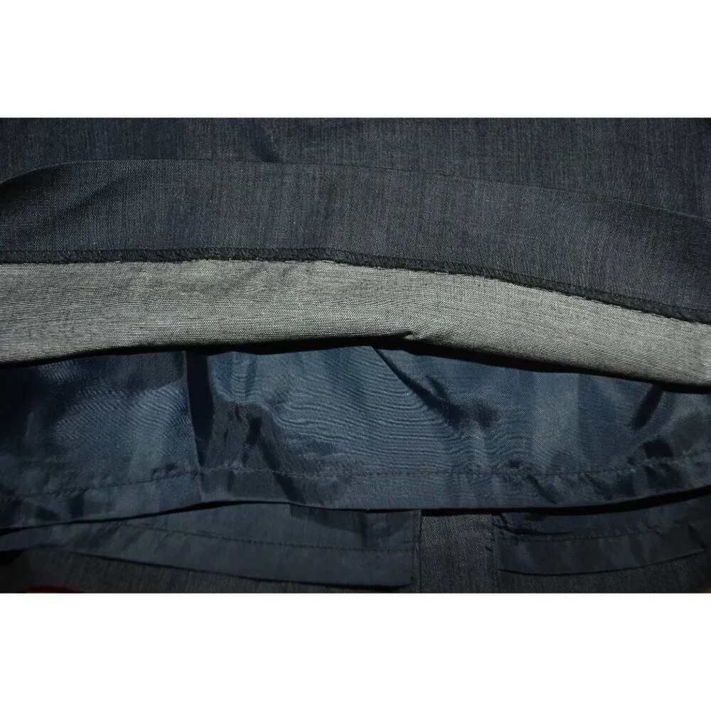 Ann Taylor LOFT Ladies Dark Blue Skirt Size 6 Petite Pockets Lined Slit Career - Image 6