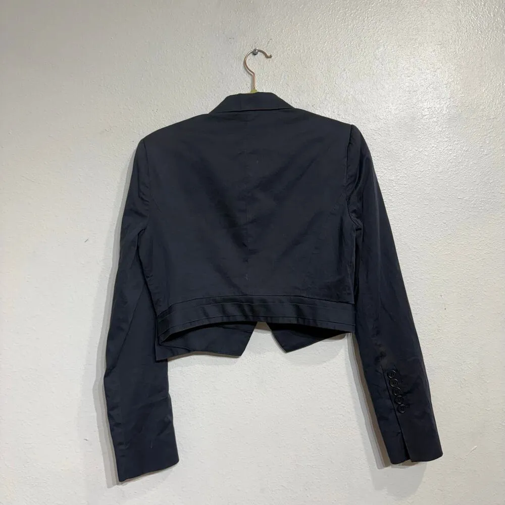 BCBGMaxAzria Black Dara The Tuxedo Bow Jacket Sz S - Image 8