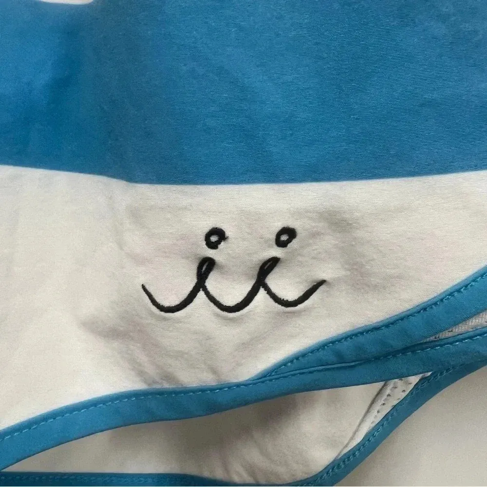 Chicago Flag Running Shorts with built in panty size small - Image 3