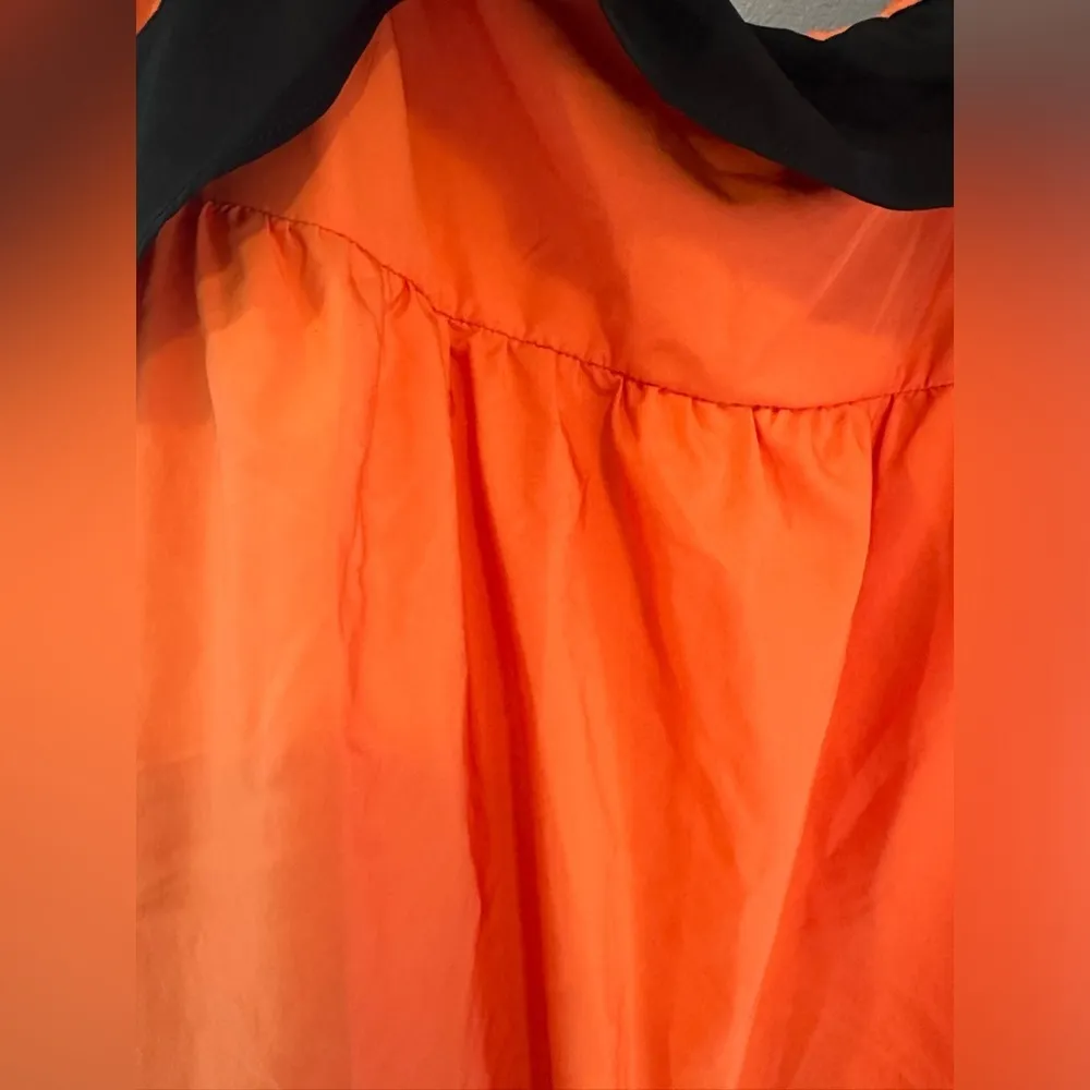 Fiorucci‎ Tiered Mini Dress NWT Size XS Ice Cream Pin Orange Pink Black - Image 4