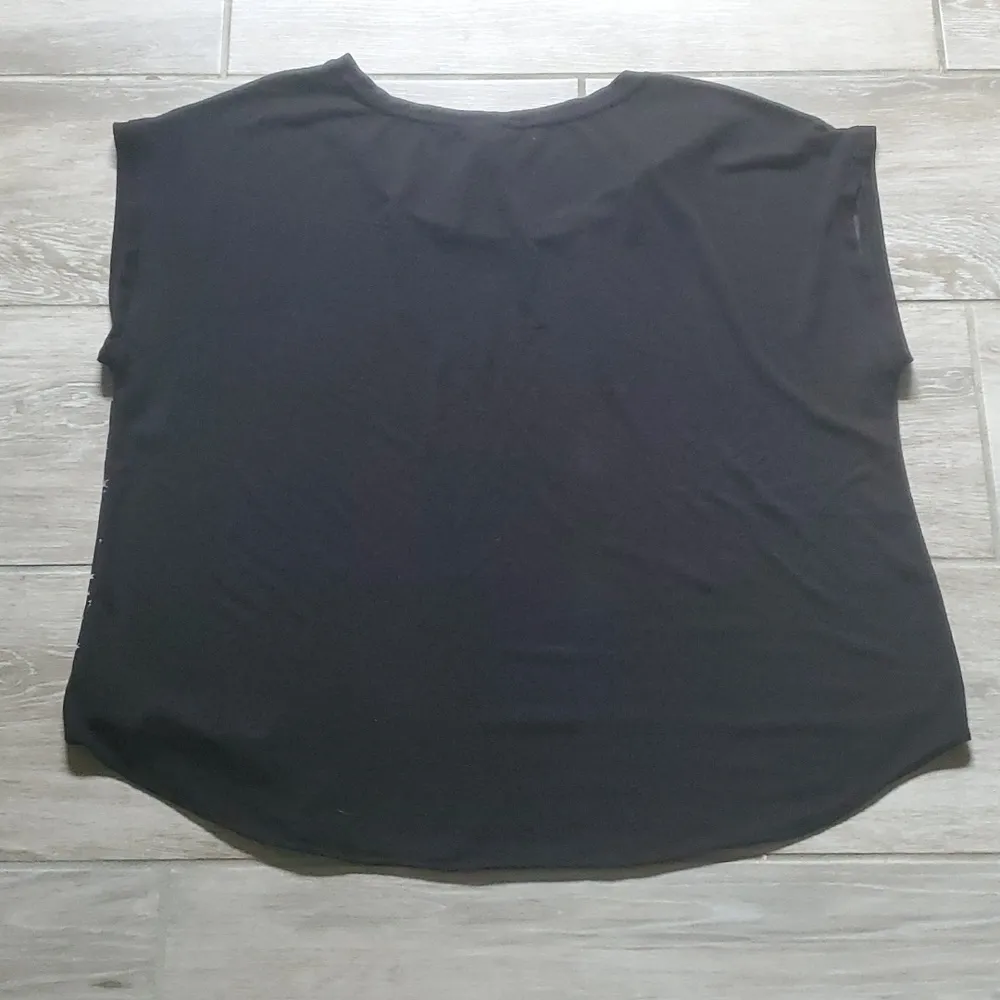 Torrid Star Print Mixed Media Cap Sleeve Blouse | Torrid Size 2 Star Print Top - Image 7