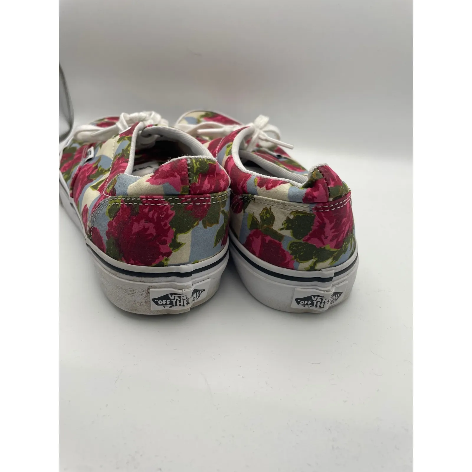Vans Era Floral Rose Print Canvas Low Top Sneakers Women's Size 7 BSH6 - Image 4