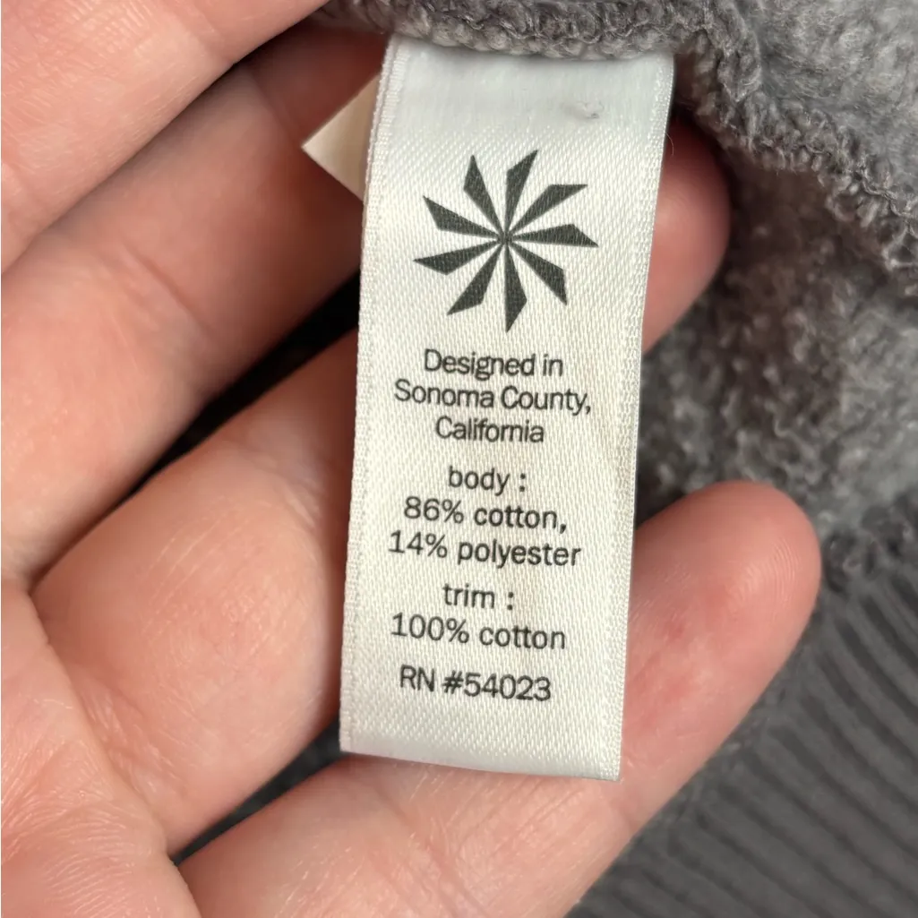 Athleta Woman’s Casual Thick Cowl Neck Minimalist Grey Cozy Pullover Size Medium - Image 6