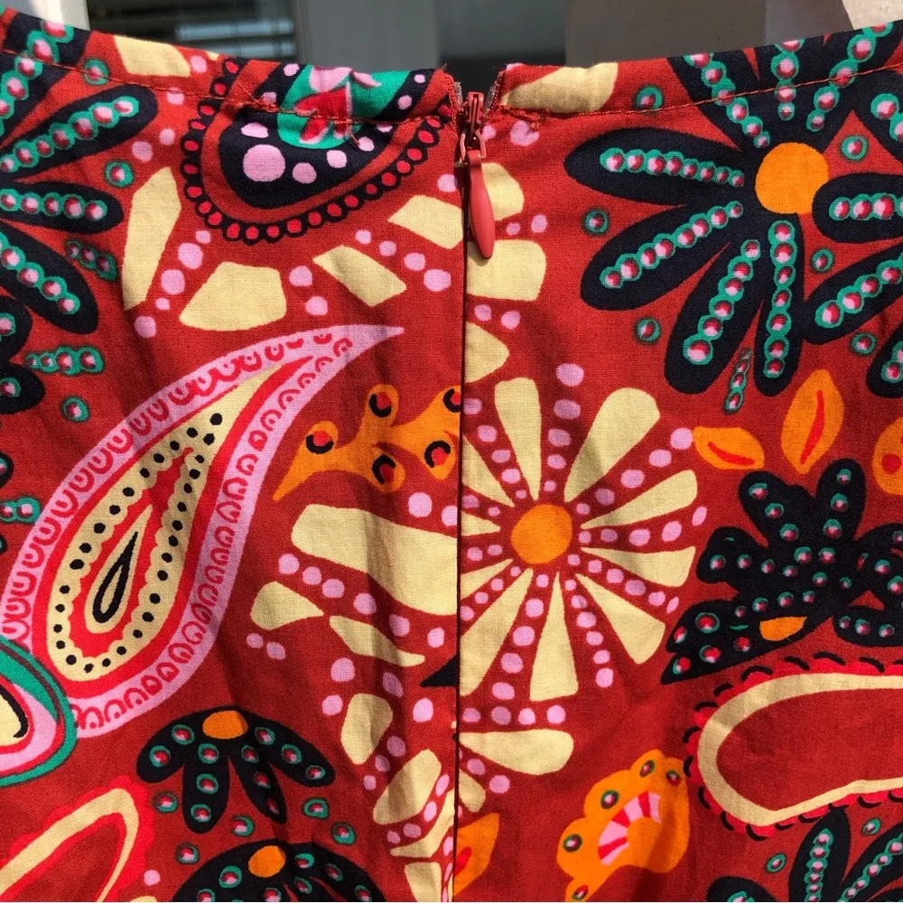 NEW Rachel Zoe Paisley Cotton Puff Sleeve Romper S - Image 8