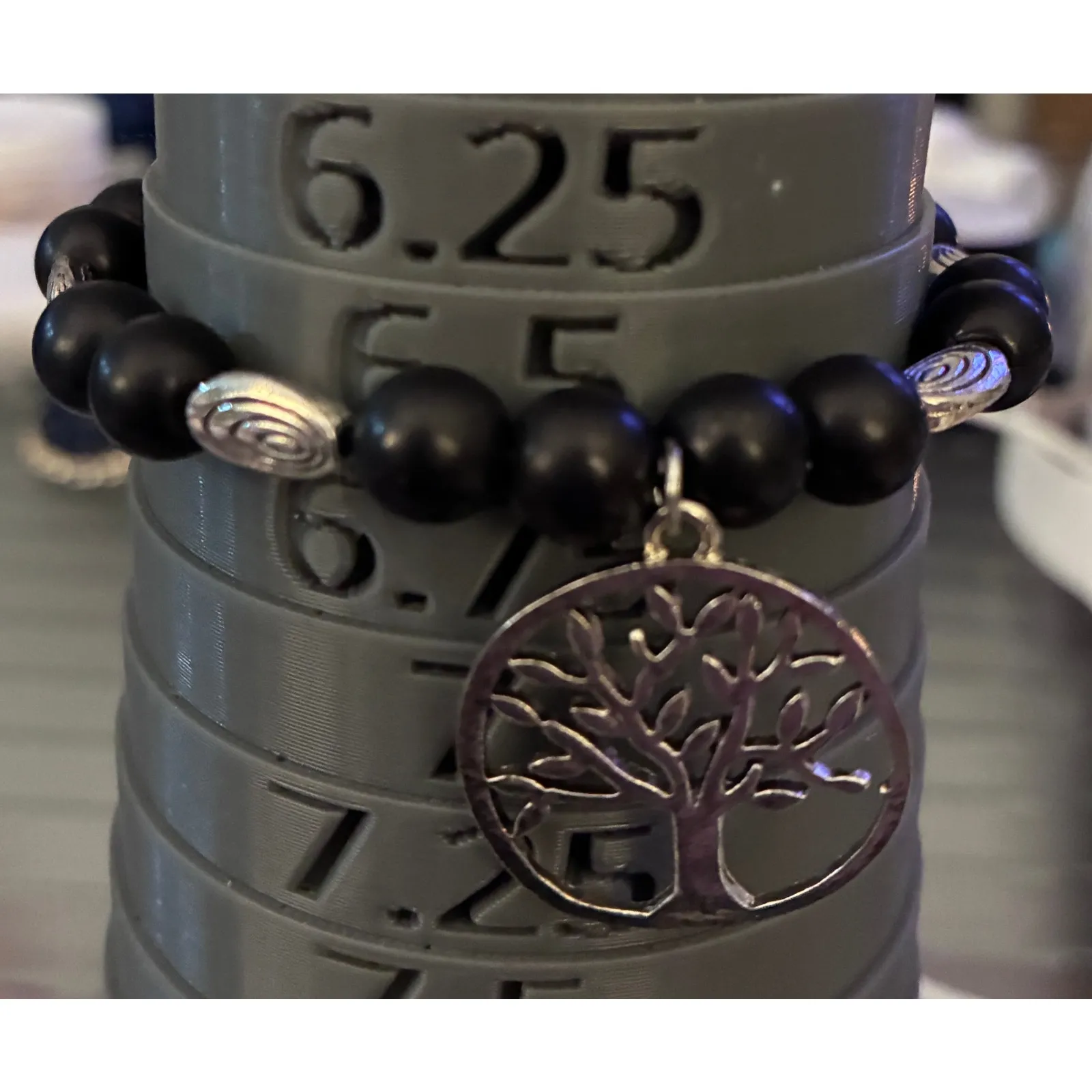 Handmade Tree of life beaded bracelet size 6.5” - Image 3