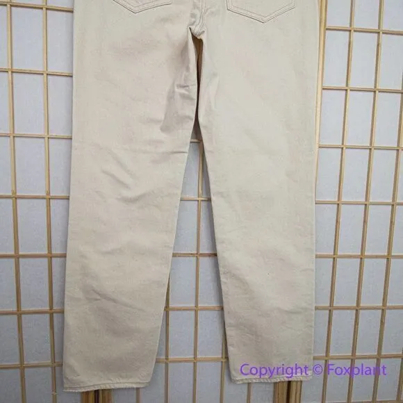 NEW J. Crew High-rise full-length '90s classic‎ straight-fit jean in ecru, 27 - Image 10