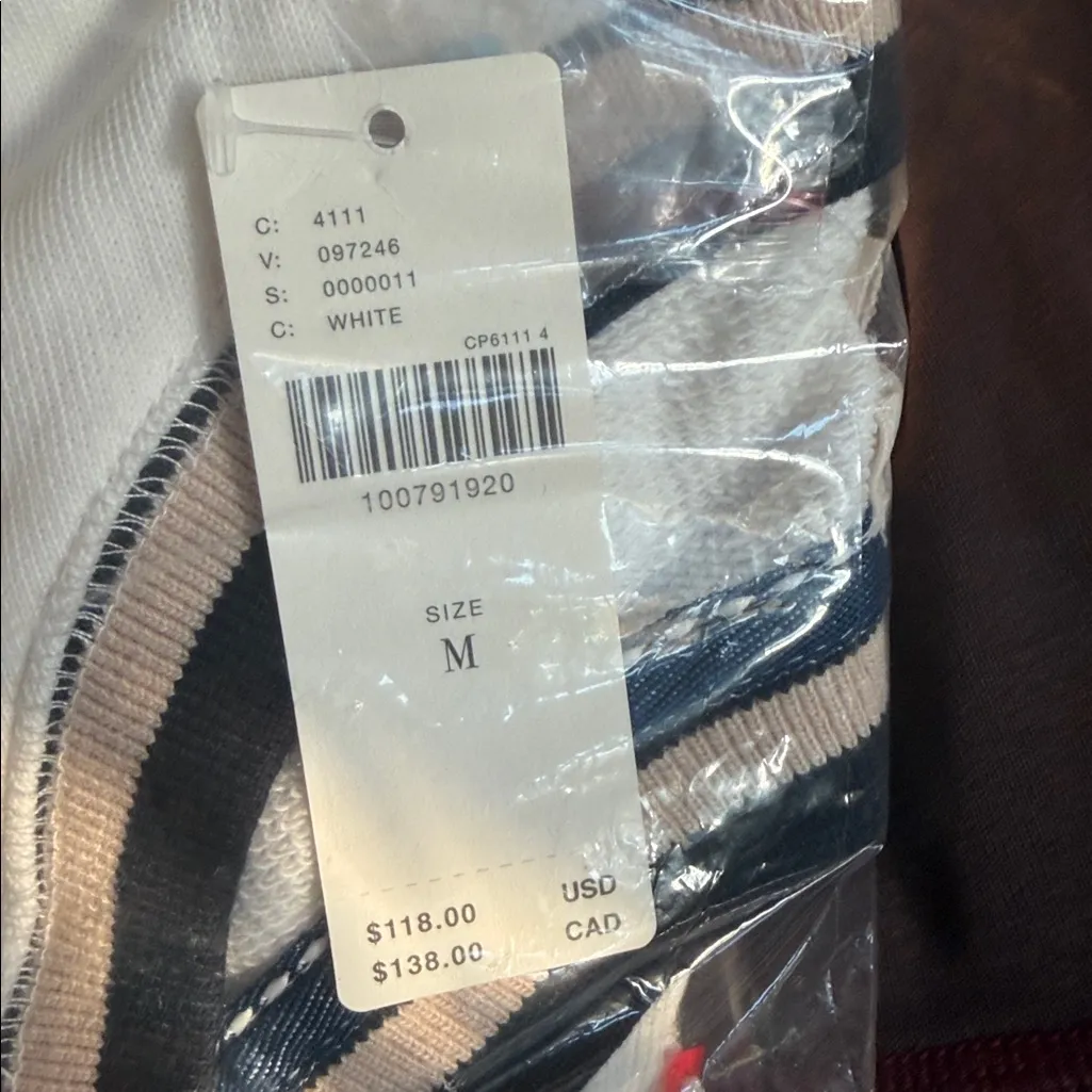 Anthropologie Pilcro Beaded Varsity Crew-Neck Tee number 34 - Image 7