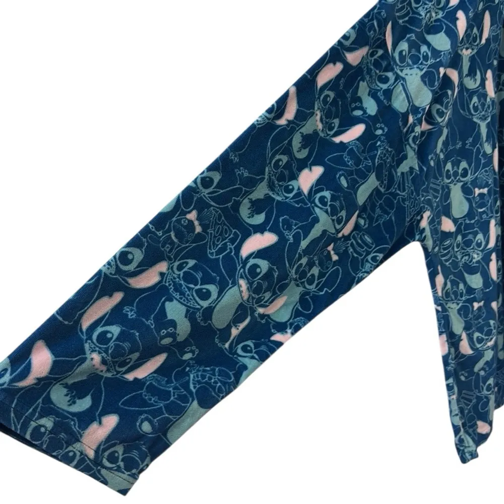 Disney Stitch Womens Pajama Loungewear Long Sleeve Weekend Vibes Velour Top 3X - Image 4