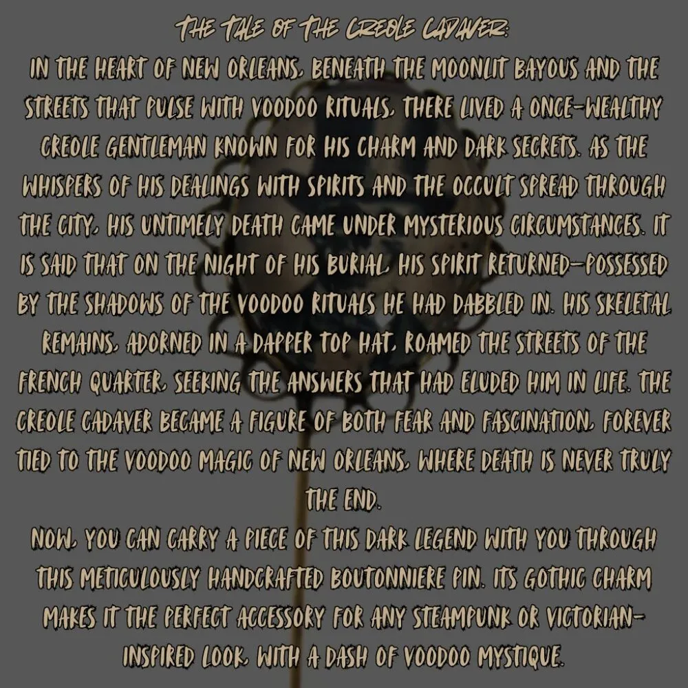 Unisex Boutonniere Pin Brooch Gothic Victorian & Steampunk Aesthetic - Image 5