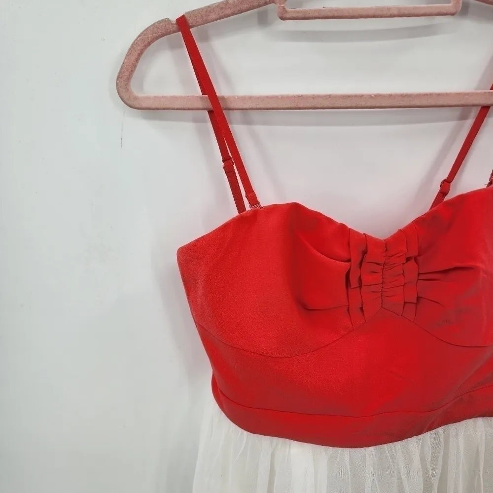 Minuet‎ Embroidered Pink Cocktail Mini Women Medium Preppy Sleeveless Dress - Image 3