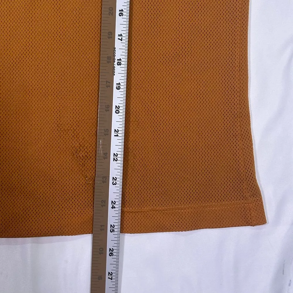 Dolce $ Gabanna D&G Sport Vintage Y2K Orange Mesh Athletic Tank Top Jersey Large - Image 9