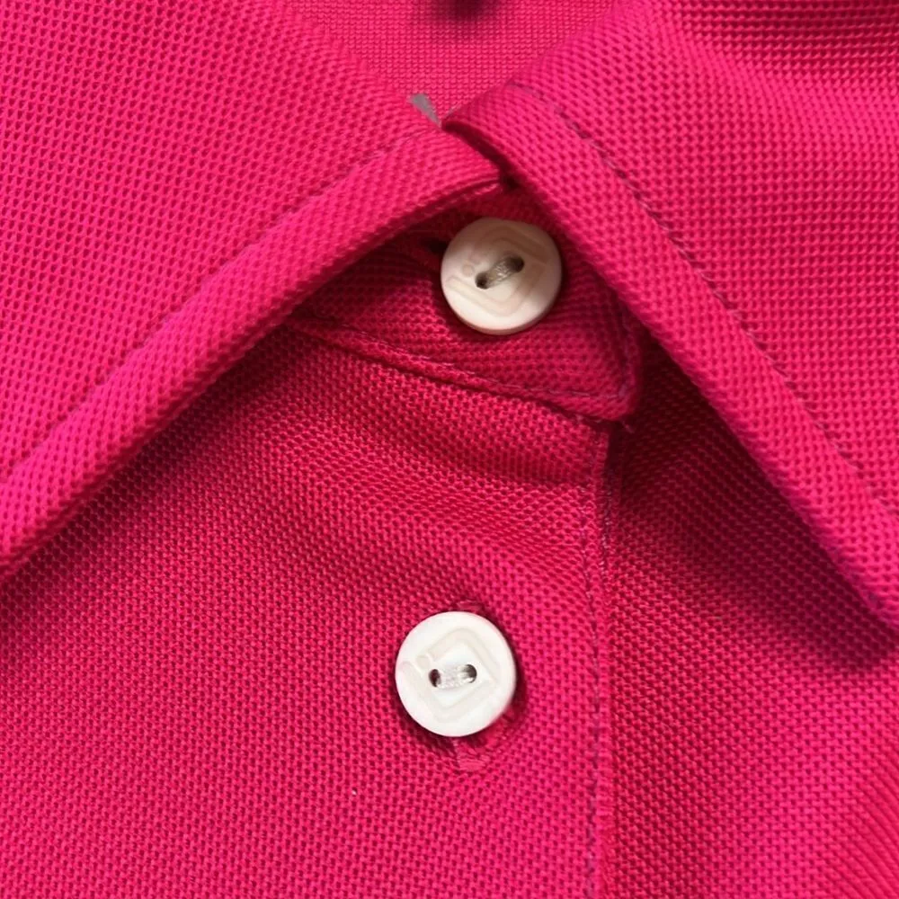 LONGBALL‎ WOMEN'S SHOCKING PINK GOLF POLO C16 Pink - Image 10