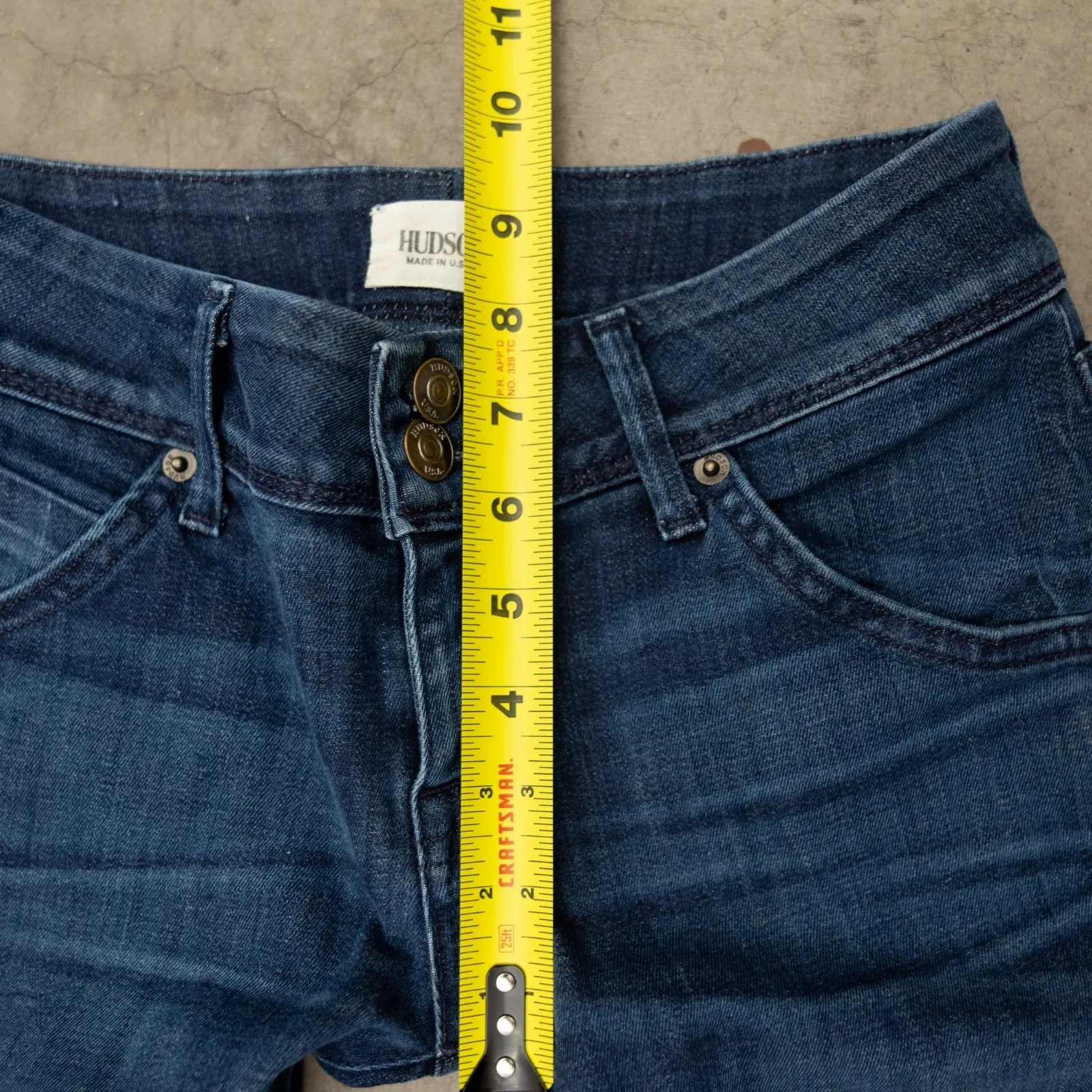 Hudson Beth Baby Boot Jeans Women‎ Size 26 Blue Denim Made in USA Shaper - Image 11