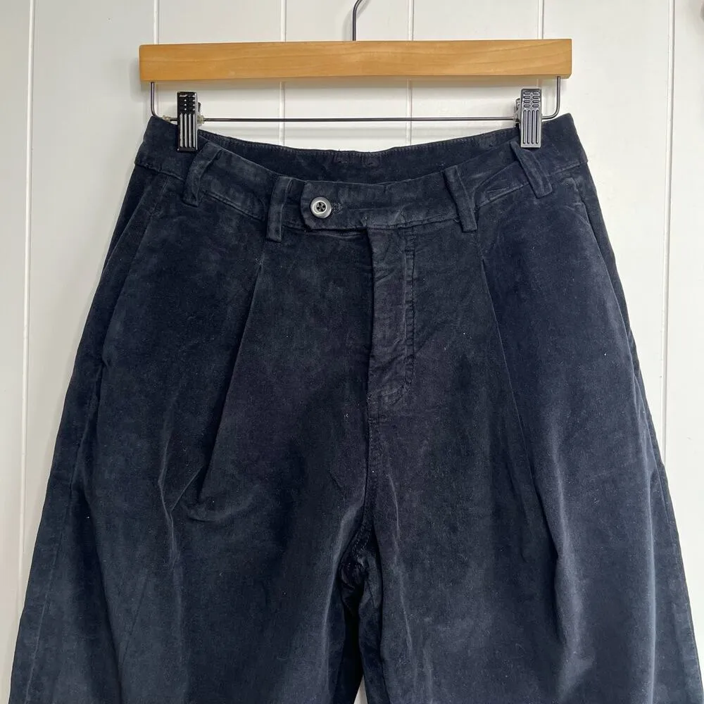 Free People pants velvet baggy trousers pleated - Image 3