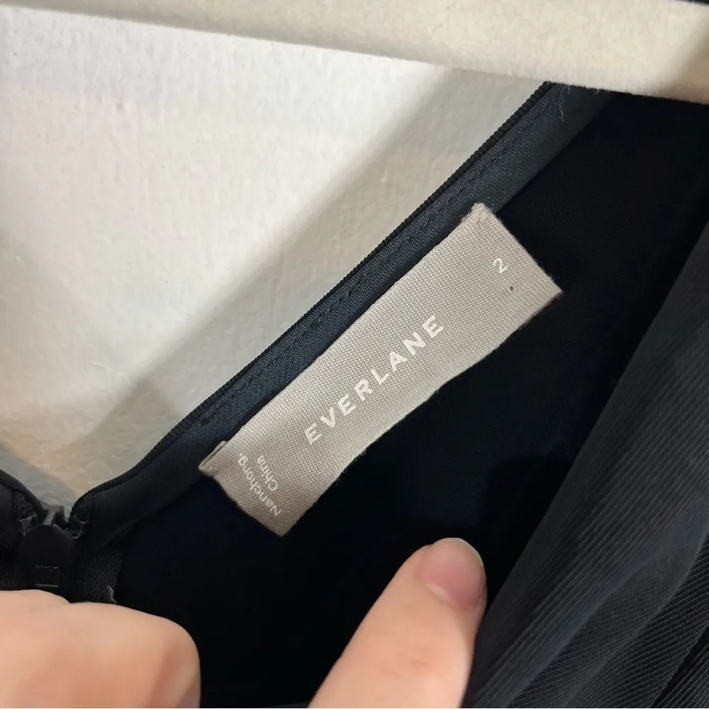 Everlane The Japanese GoWeave Essential Jumpsuit Wide Leg Black Size 2 - Image 6