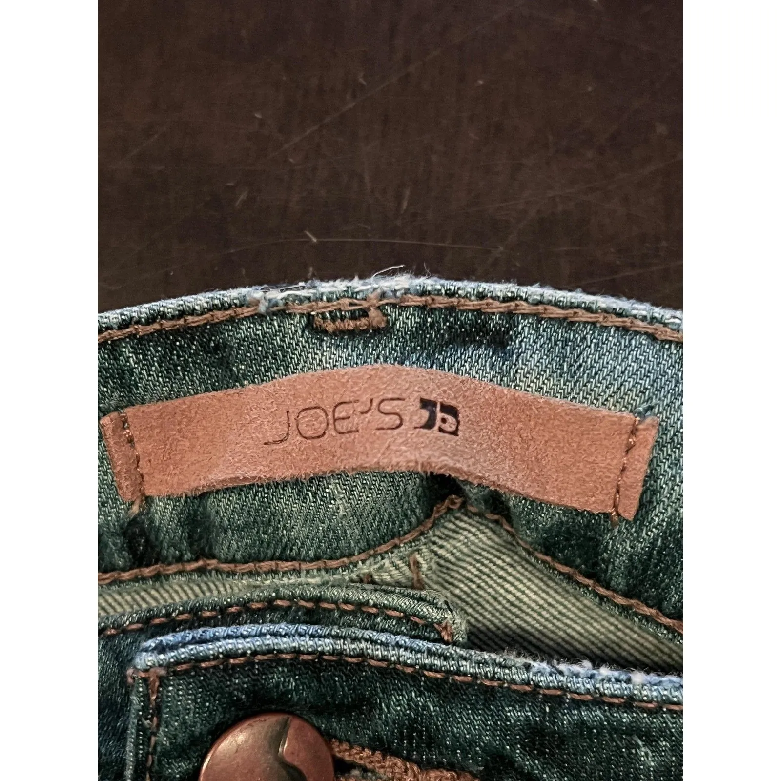 Joe's Jeans Shorts Womens 31 Blue Distressed Denim Cutoff Frayed Hem Trish - Image 3