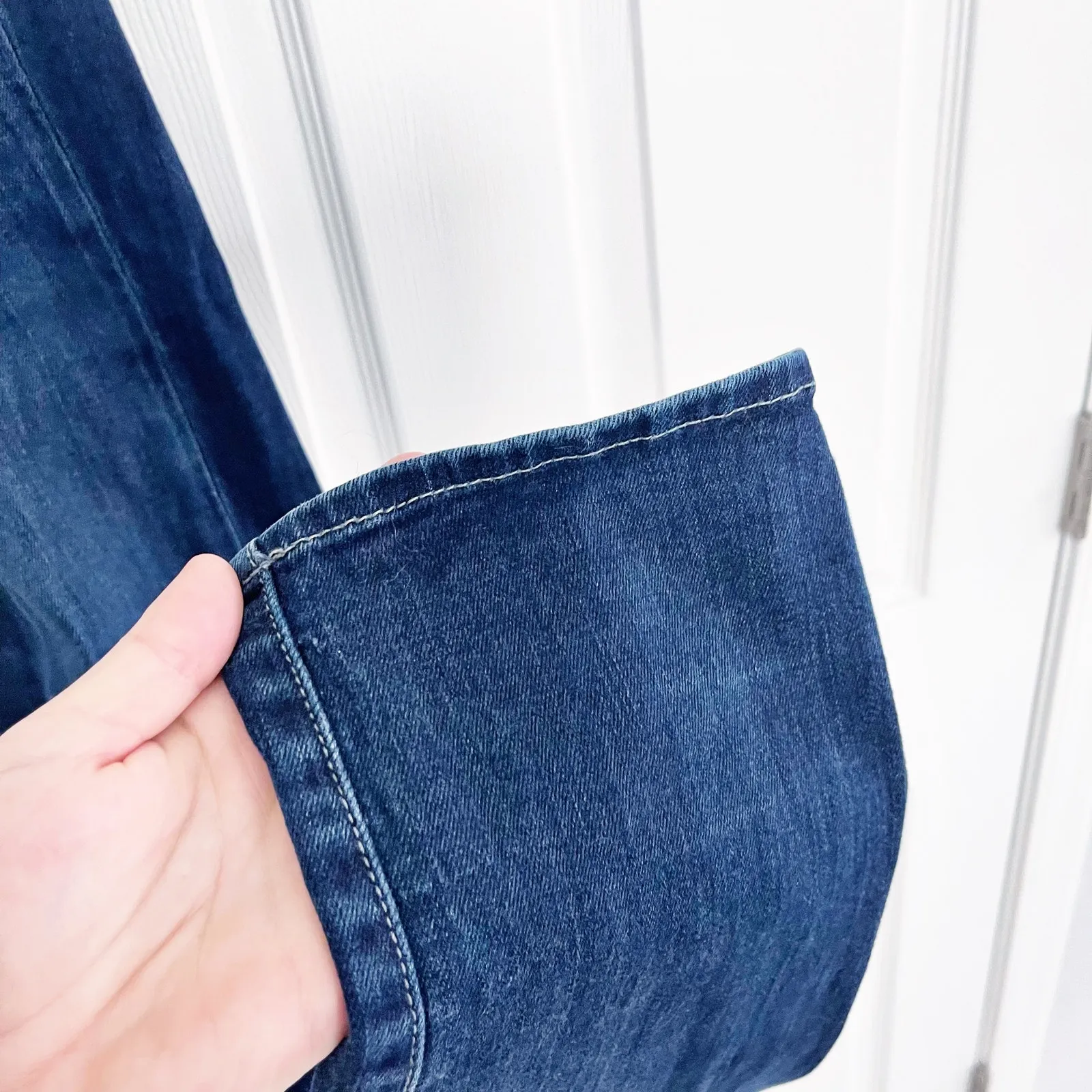 Fidelity Denim Rev Mid Rise Straight Jeans in Imperial Blue Size 26 - Image 3