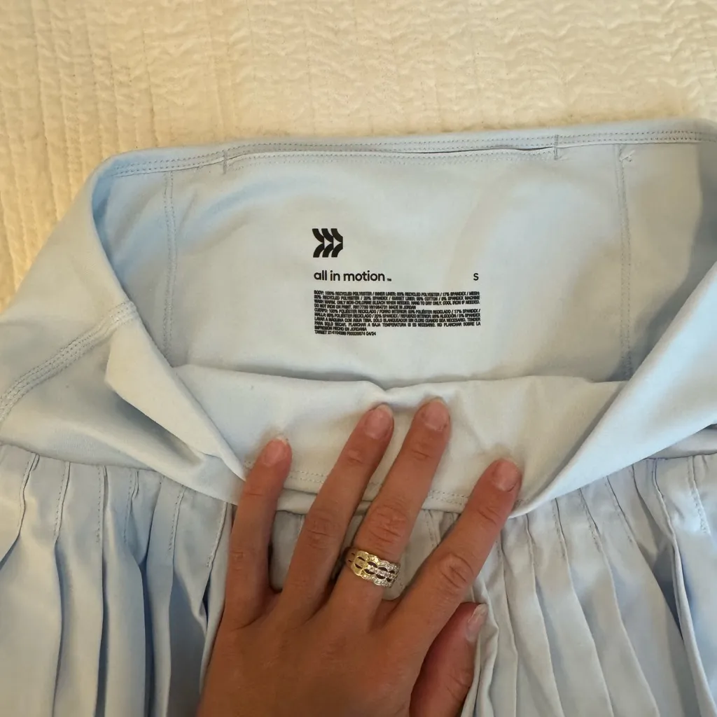 All in Motion Light Blue Mini Skirt - Image 3