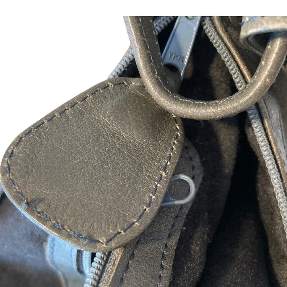 Vintage Dark Olive Green Genuine Brazilian Leather Adjustable Shoulder Purse Bag - Image 15