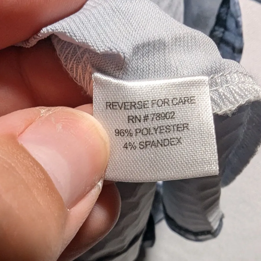 Vtg Y2K ELCC Blue Black Leopard Print Clear Sequin Mock Neck Zip Up Jacket M Size M - Image 5