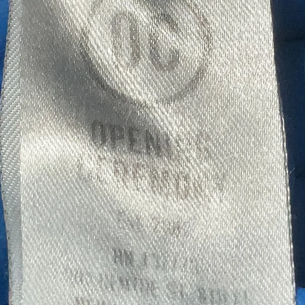 OPENING CEREMONY Blue Textured Desert Jacquard Ruffle Hem Midi Dress Size XS - Image 10