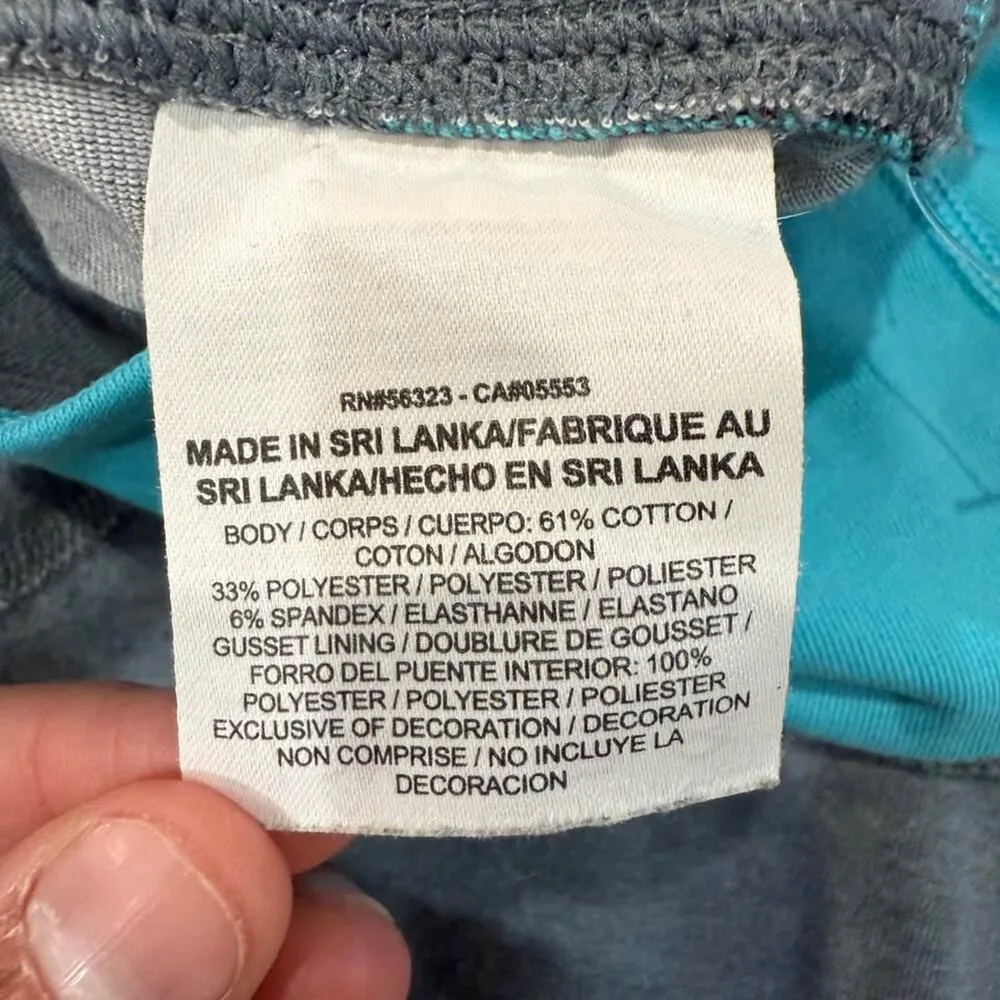 Nike Dri-Fit Yoga Leggings Womens Size Large Blue Workout Activewear Performance - Image 7