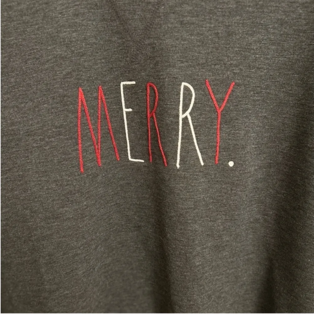 Women’s Rae Dunn Charcoal Grey Sweatshirt with Ankle Socks Size Small - Image 5